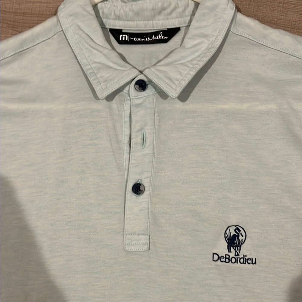 Travis Mathew Light Green Polo Shirt Casual Athletic Wear